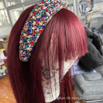Wholesale 99j Red Burgundy 180% Virgin Wig Black Burgundy Transparent Lace Front Wig Brown Blond Ombre Human Hair Wig